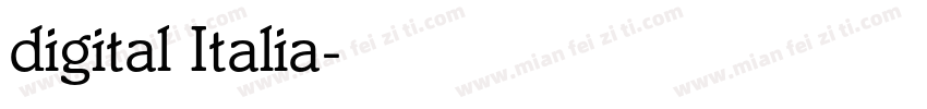 digital Italia字体转换
